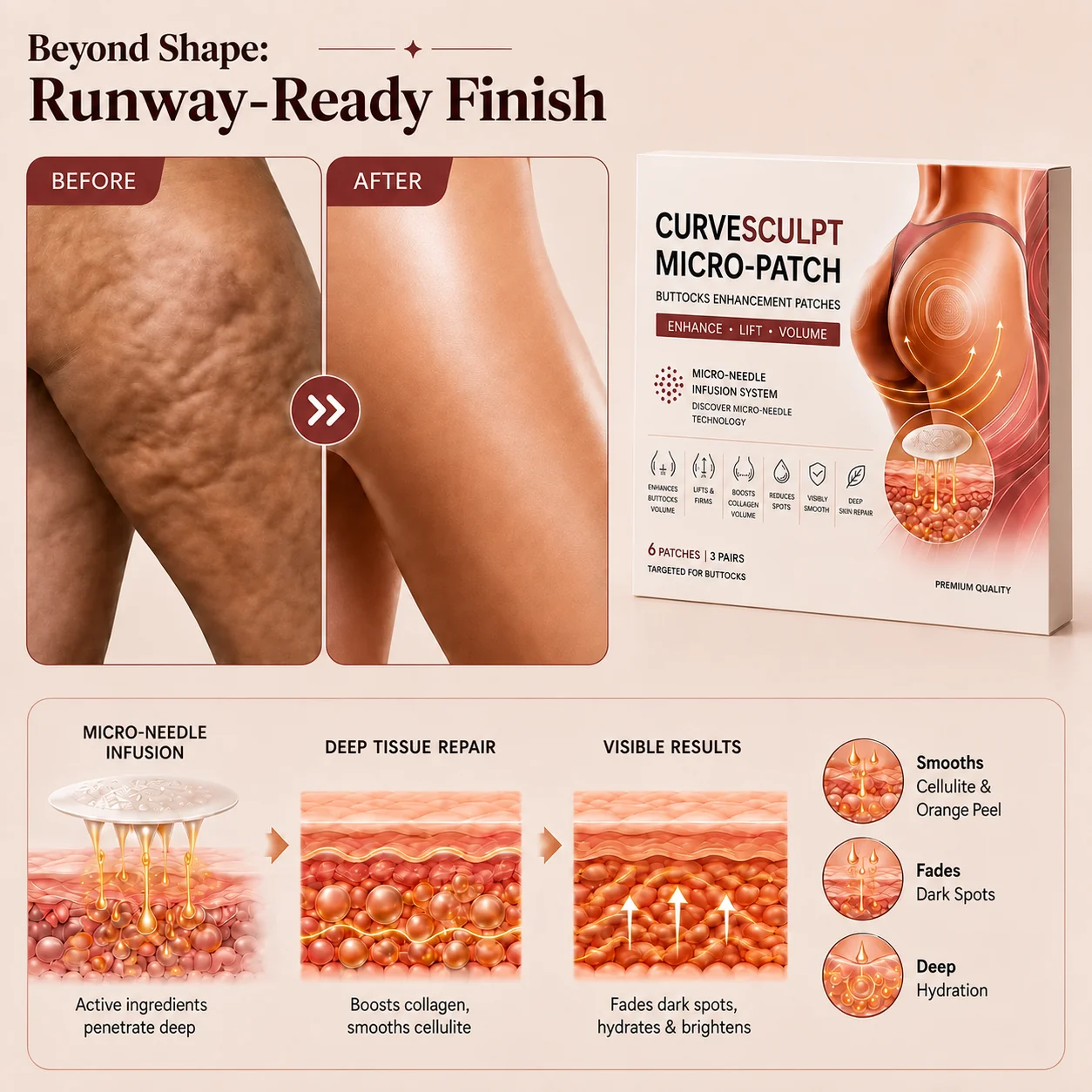 CurveSculpt Micro-Patch – Sculpt • Firm • Smooth Lower Body Curves