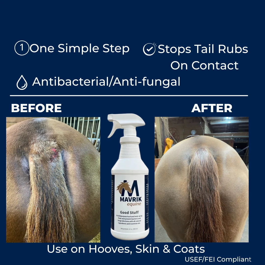 Natural Horse Spray for Skin, Coat & Hoof Care – 3-in-1 Botanical Formula
