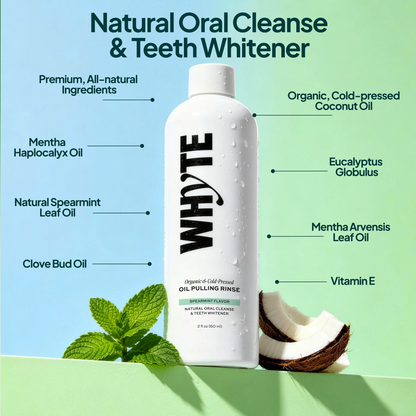 Organic Oil Pulling Mouthwash – Spearmint, Coconut & Clove, 8 fl oz