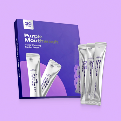 Purple Color-Correcting Rinse: Instant Whitening & Lasting Fresh Breath