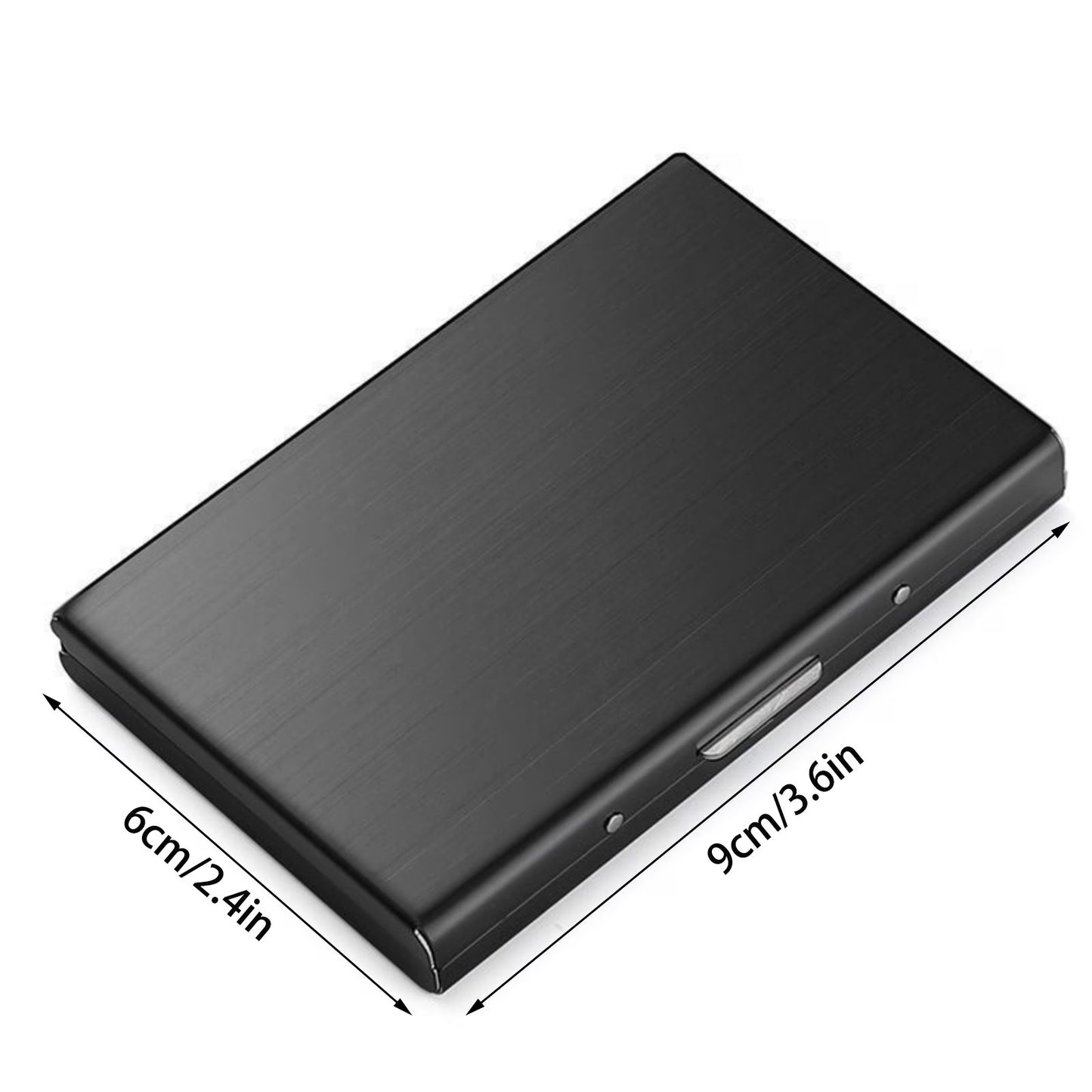 Ultra-Slim Stainless Steel RFID Card Holder – Secure ID & Credit Card Protector