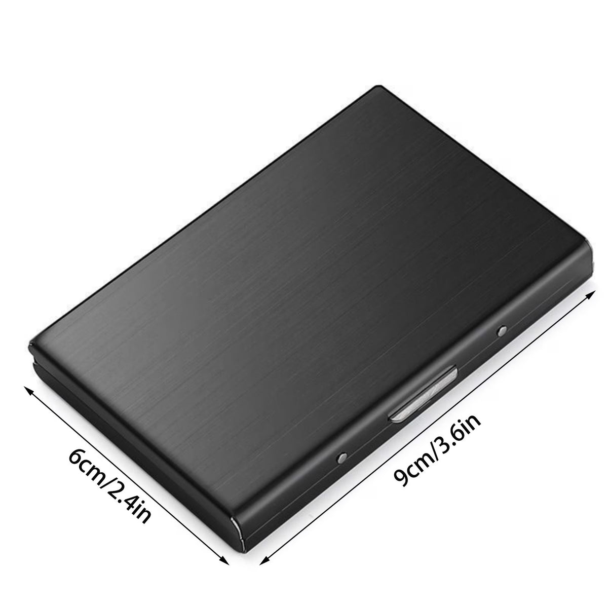 Ultra-Slim Stainless Steel RFID Card Holder – Secure ID & Credit Card Protector