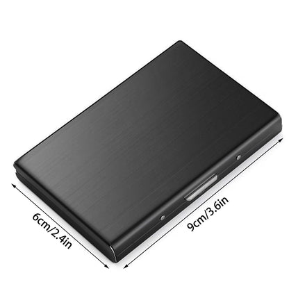 Ultra-Slim Stainless Steel RFID Card Holder – Secure ID & Credit Card Protector
