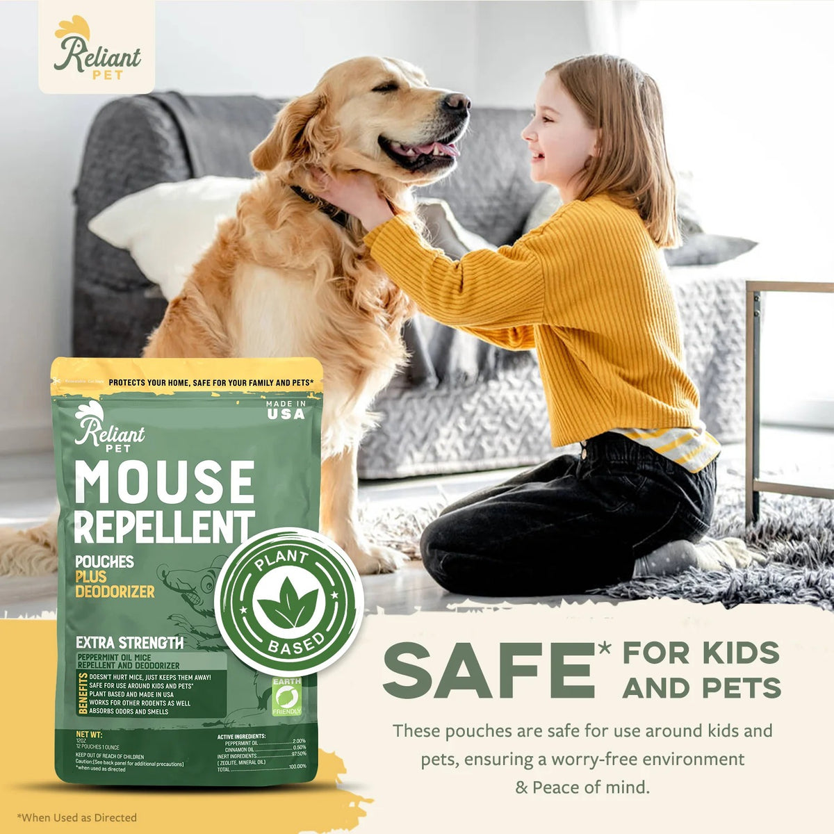 12-Pack Peppermint Mouse Repellent Pouches – Scent Barrier