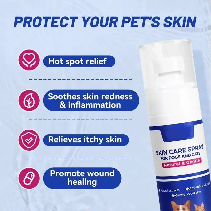 Plant-Based Itch Relief Spray for Dogs & Cats – 100ml Soothing Skin Care