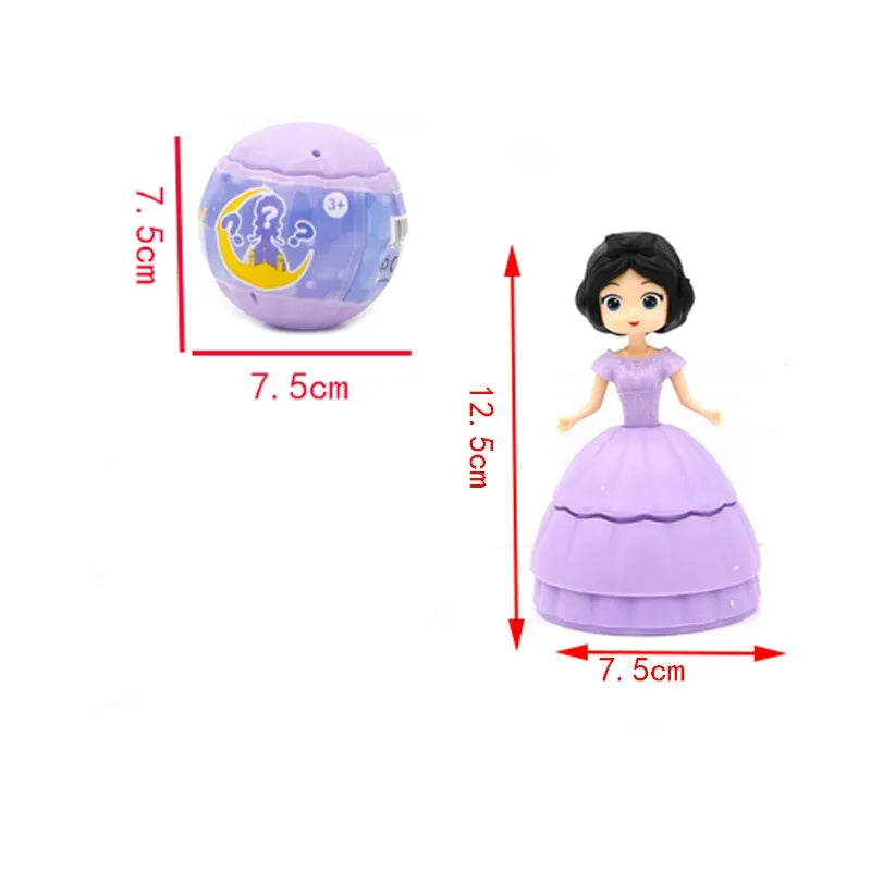 Princess Prefilled Easter Eggs Surprise Toy Basket Stuffers for Girls 6/12 Pack