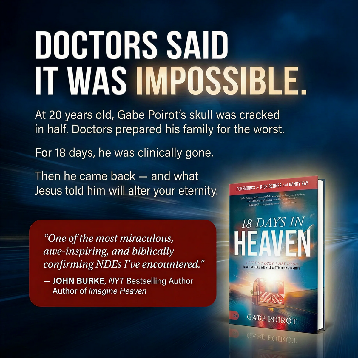 18 Days in Heaven: A True Encounter with Jesus & Eternity