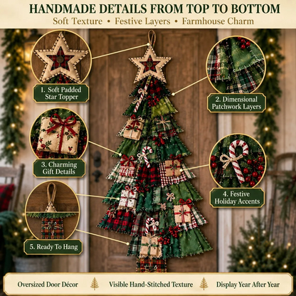DIY Christmas Tree Door Hanging Kit – Oversized Patchwork Craft