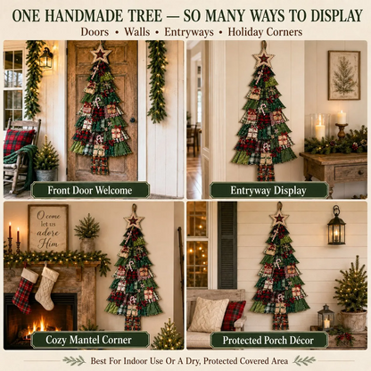 DIY Christmas Tree Door Hanging Kit – Oversized Patchwork Craft