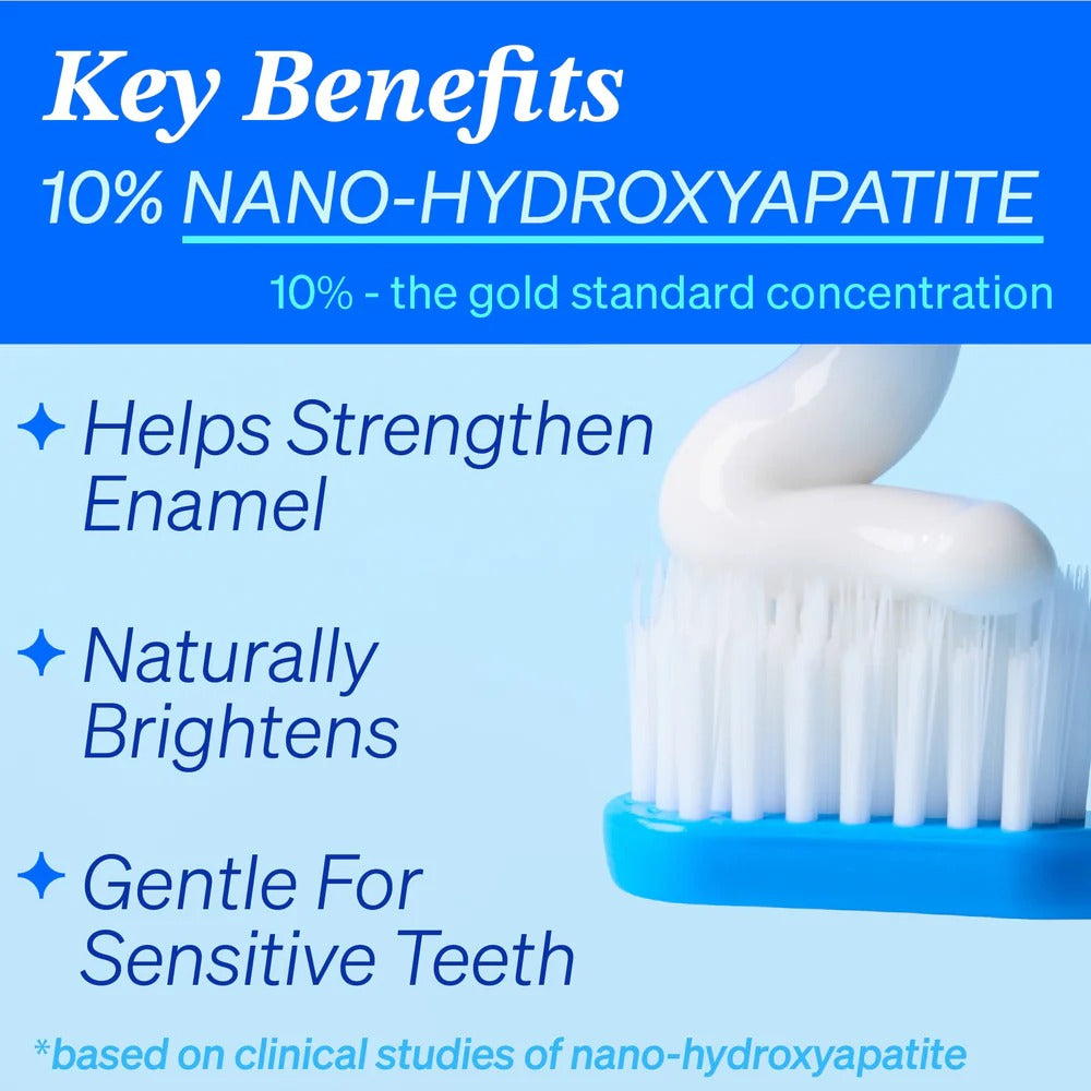 10% Nano-Hydroxyapatite Toothpaste – Natural Enamel Support, SLS & Fluoride Free