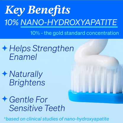10% Nano-Hydroxyapatite Toothpaste – Natural Enamel Support, SLS & Fluoride Free