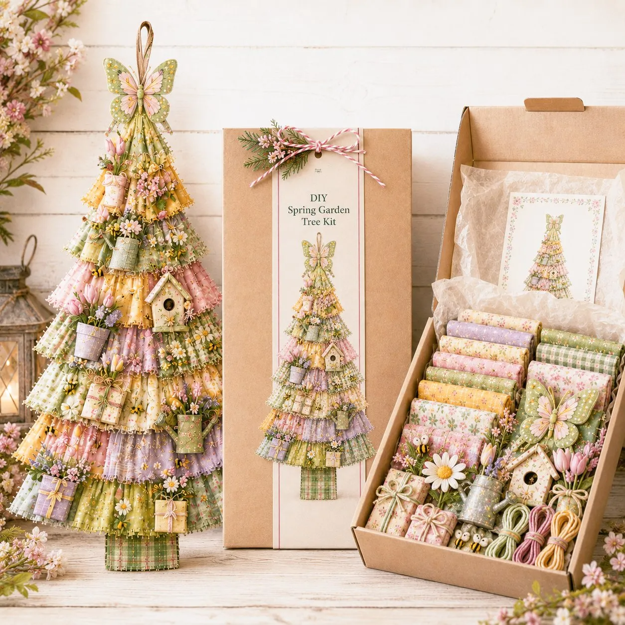 DIY Christmas Tree Door Hanging Kit – Oversized Patchwork Craft