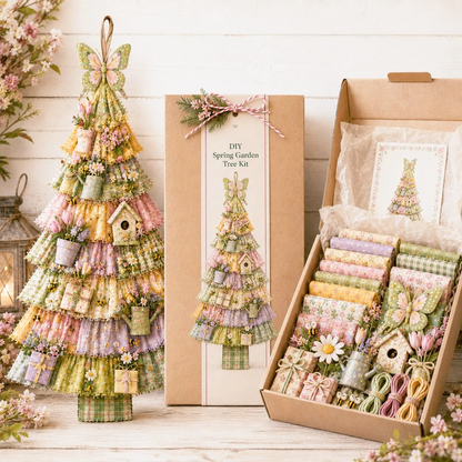 DIY Christmas Tree Door Hanging Kit – Oversized Patchwork Craft
