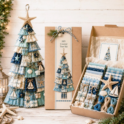 DIY Christmas Tree Door Hanging Kit – Oversized Patchwork Craft