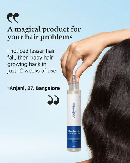Rosemary Hair Growth Serum Roll-On – 3% Rosemary, 3% Redensyl & 2% Anagain