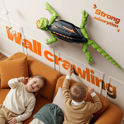 Gecko Wall Racer – Remote Control Climbing Gecko with Glowing LED Eyes