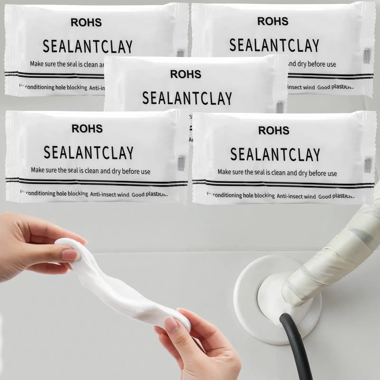 6 PCS Waterproof Seal Putty for Wall Holes & Pipe Repairs