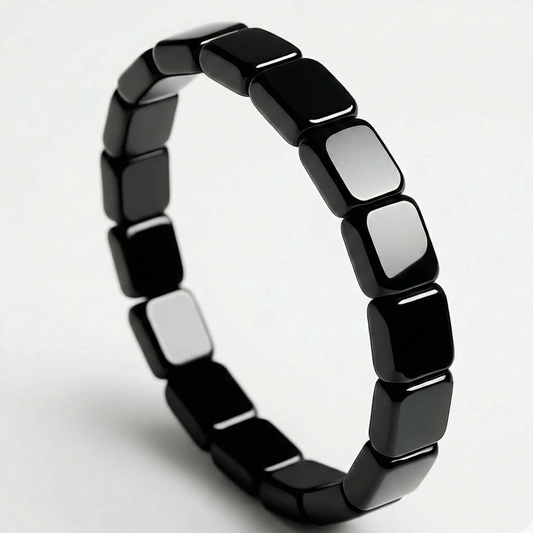 Natural Hematite Energy Bracelet – Balance, Strength & Confidence