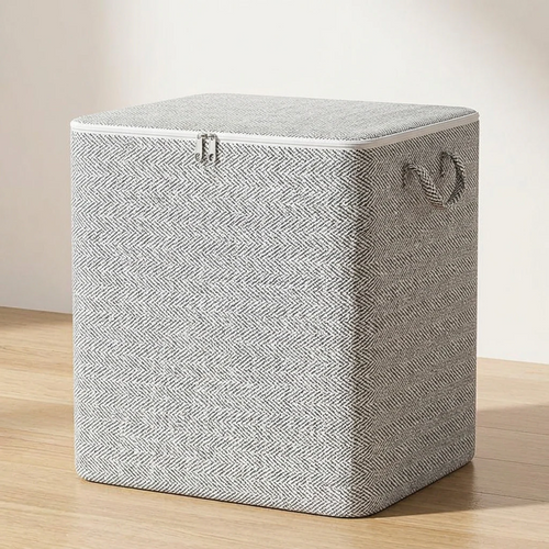 Large Capacity Quilt & Blanket Storage Bags – 4 Sizes, Gray Pattern, Foldable