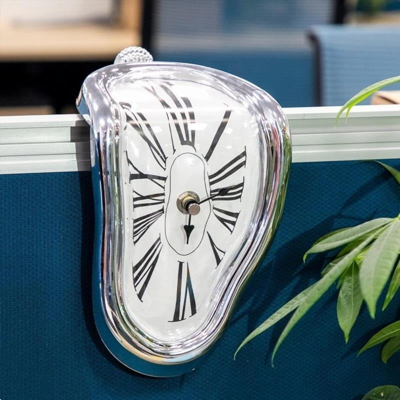Melting Clock – Salvador Dalí Inspired Surrealist Desk Sculpture