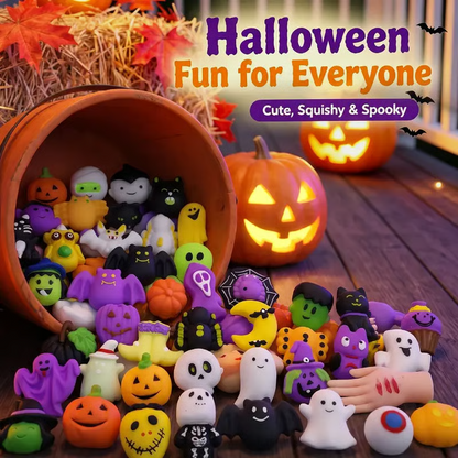 Halloween Mochi Squishy Toys – 24/30 Pack, Soft Squeeze Party Favors for Kids