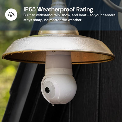 💡 360° WiFi Bulb Camera with Smart Remote Monitoring
