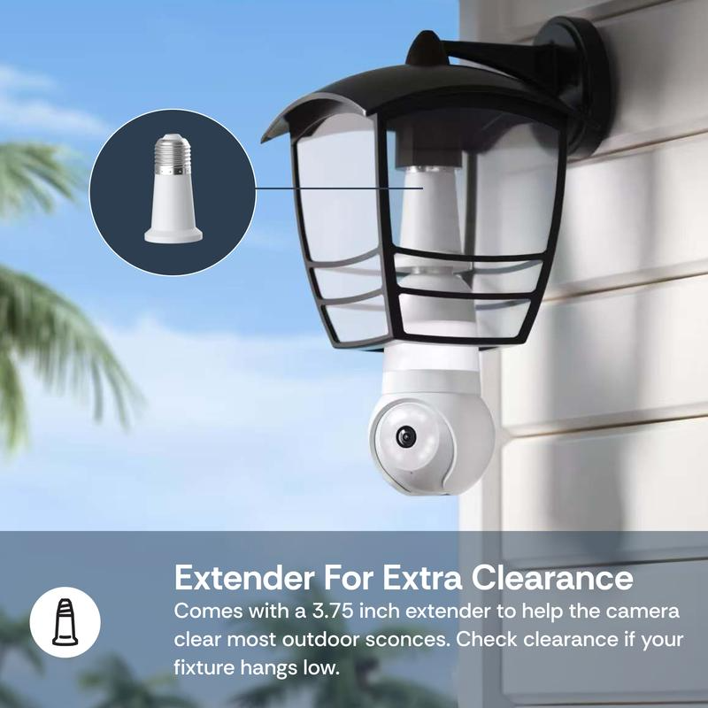 💡 360° WiFi Bulb Camera with Smart Remote Monitoring
