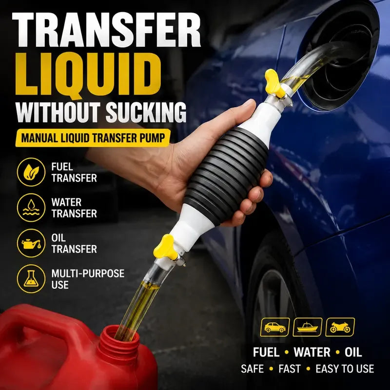 Manual Siphon Pump Kit – Fast Liquid Transfer with 1M Hose