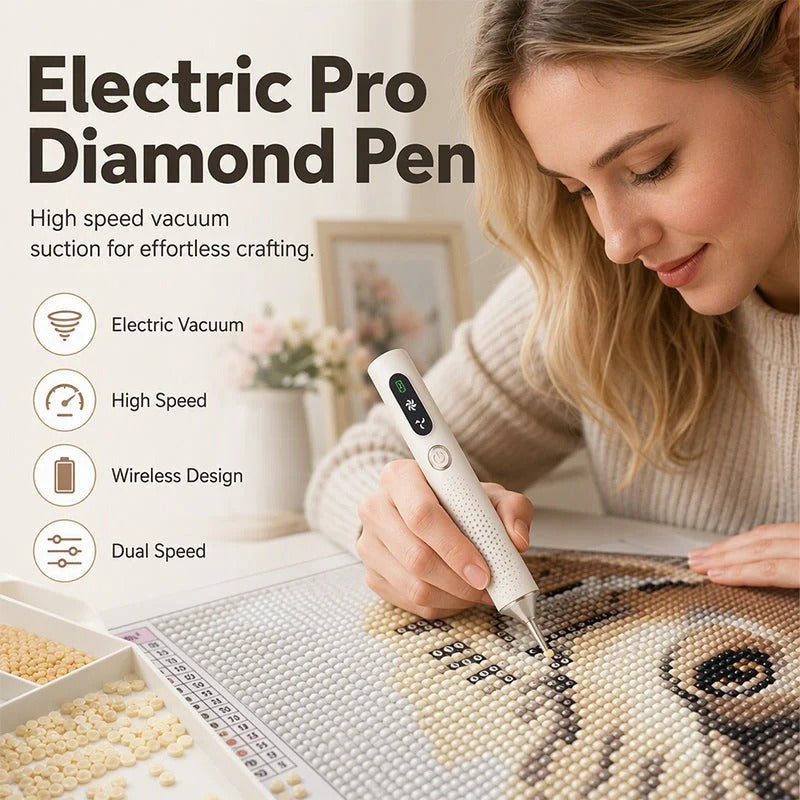 Rechargeable Electric Diamond Pen – Precise, Comfortable & Time-Saving Engraving Tool