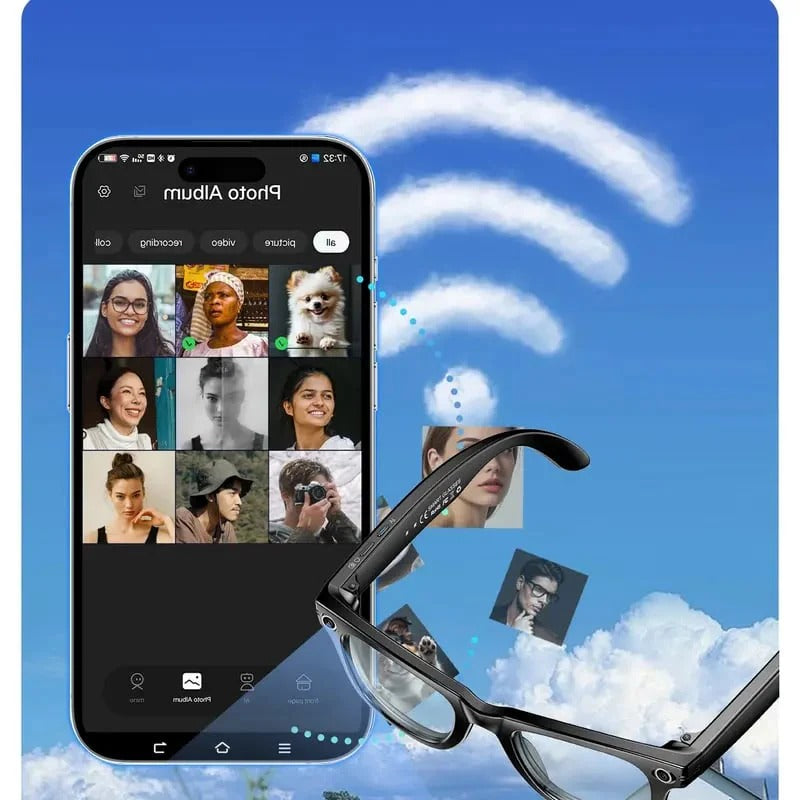 8K AI Smart Glasses: 100MP Camera, ChatGPT & Hands-Free Control