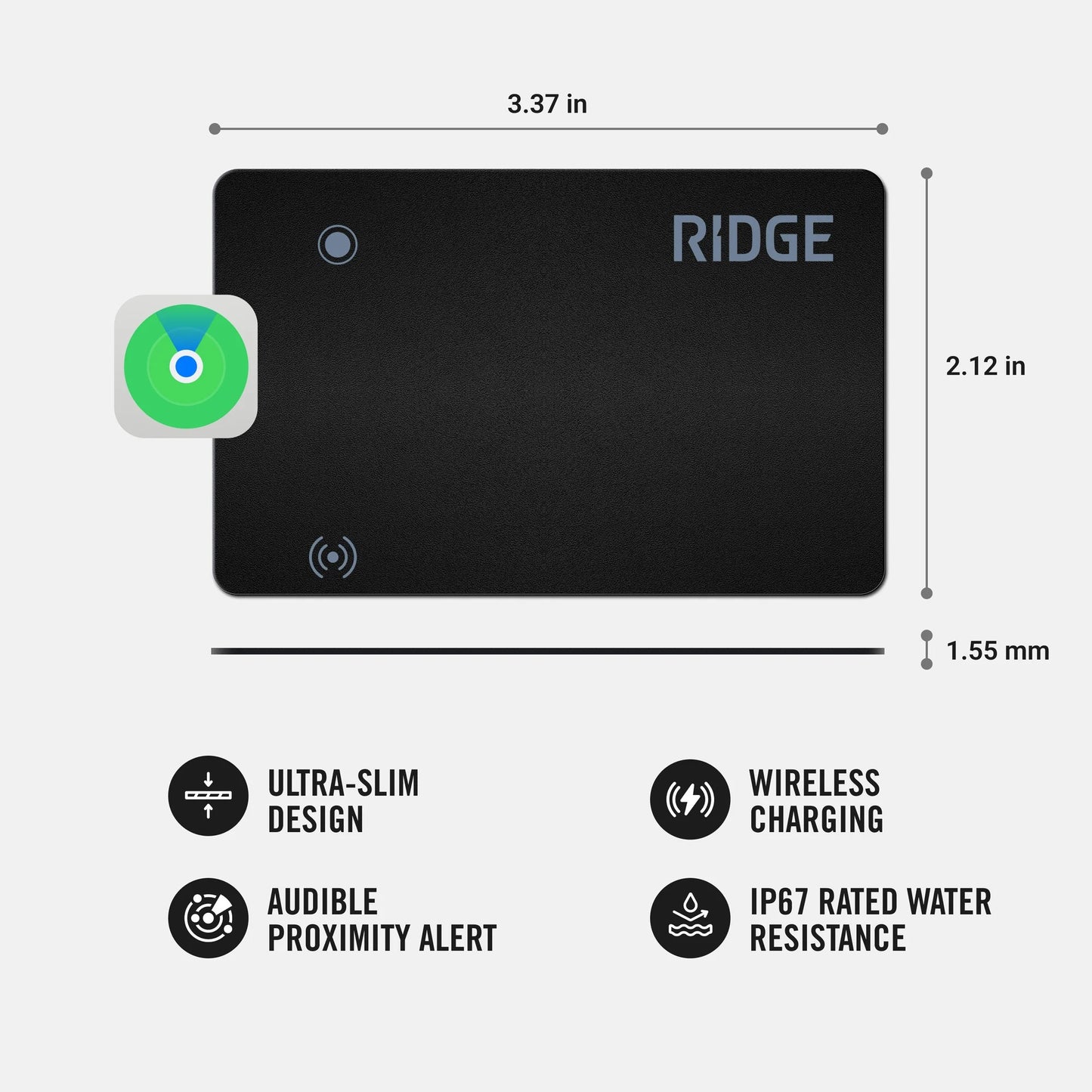 Tracker Card Bundle – Wireless Rechargeable Wallet Locator for iOS