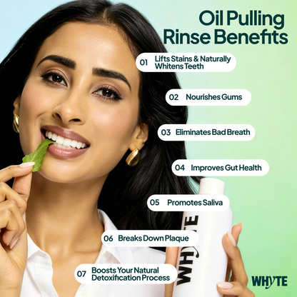 Organic Oil Pulling Mouthwash – Spearmint, Coconut & Clove, 8 fl oz
