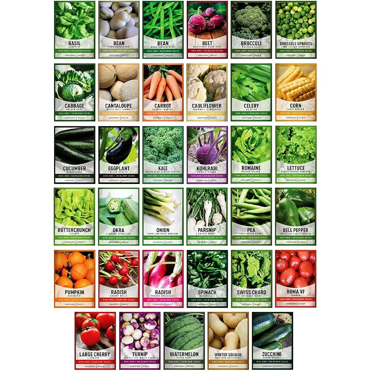 🌱Survival Vegetable Garden Kit – 35 Essential Varieties (16,000+ Pieces)
