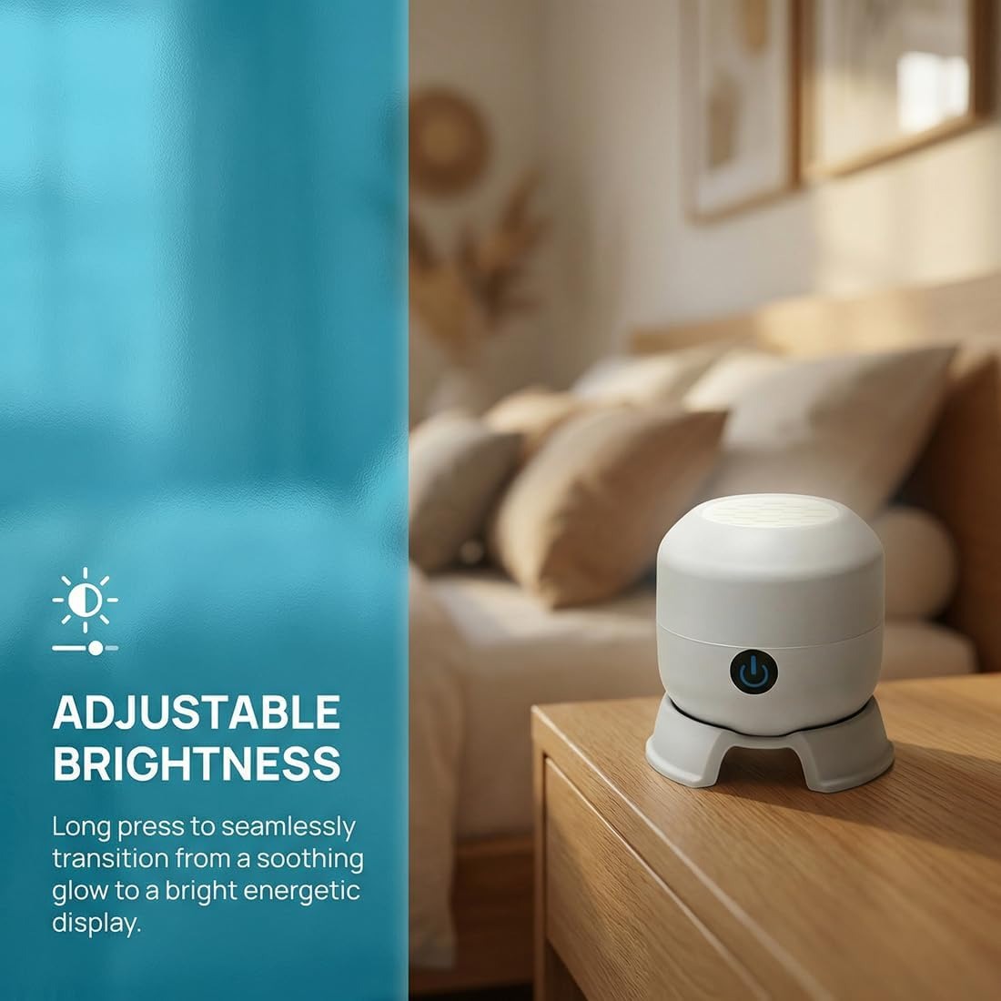 360° Rotating Ocean & Snowflake Projector – 4-Theme LED Aurora Light, USB Rechargeable