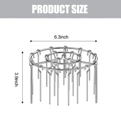 Air Fryer Skewer Rack Set with 24 Skewers — Perfect Sync-Cooked BBQ & Air Fry Meals
