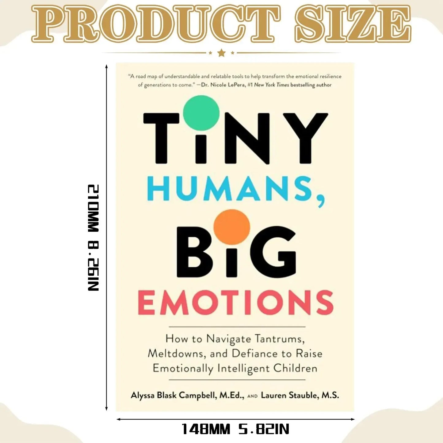 Tiny Humans Big Emotions Parenting Book: Navigate Tantrums Meltdowns and Defiance