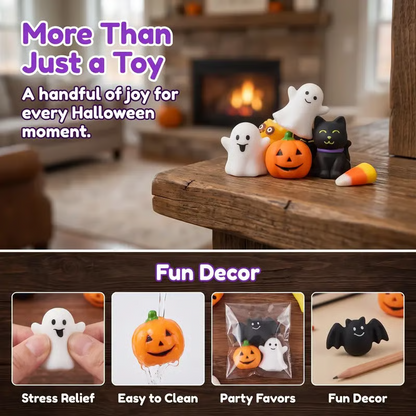 Halloween Mochi Squishy Toys – 24/30 Pack, Soft Squeeze Party Favors for Kids