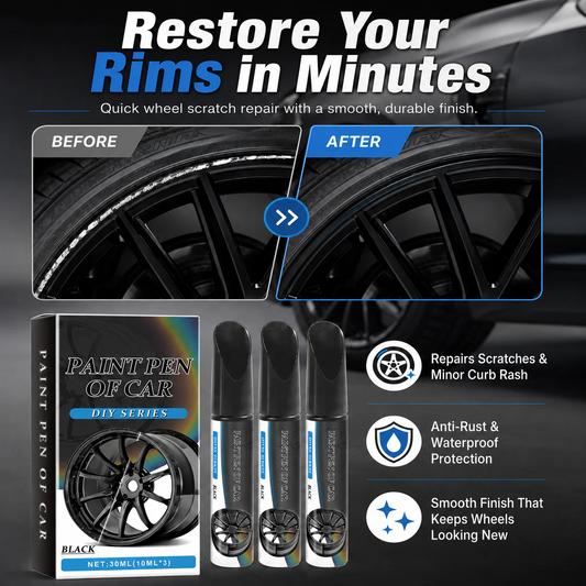 Wheel Scratch Eraser Pen – Instant Rim Repair, Perfect Color Match