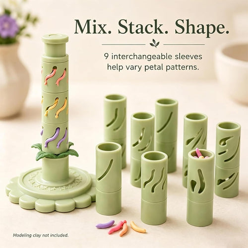 Modular Clay Bloom Maker – DIY Flower Shaper Kit for Polymer & Air-Dry Clay