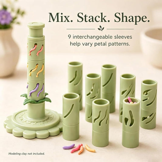 Modular Clay Bloom Maker – DIY Flower Shaper Kit for Polymer & Air-Dry Clay