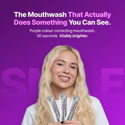 Purple Color-Correcting Rinse: Instant Whitening & Lasting Fresh Breath