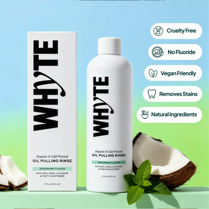 Organic Oil Pulling Mouthwash – Spearmint, Coconut & Clove, 8 fl oz
