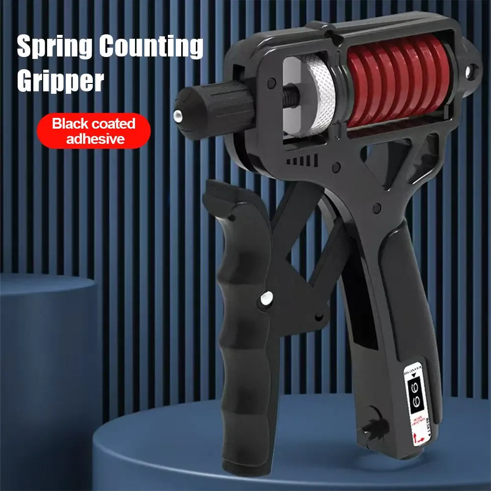 Adjustable Hand Grip Strengthener 11-364 lbs – Digital Counter, Forearm Trainer