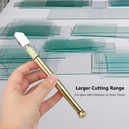 Diamond-Head Glass Scoring Tool – Precision Snap for 3-15mm Sheets