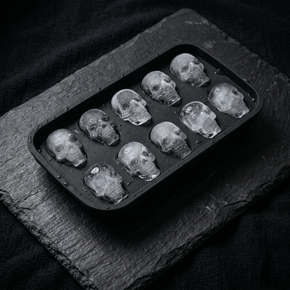 3D Skull Ice Cube Mold – Easy-Release Silicone Tray