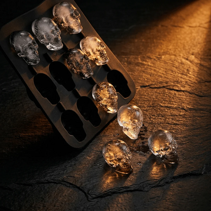 3D Skull Ice Cube Mold – Easy-Release Silicone Tray