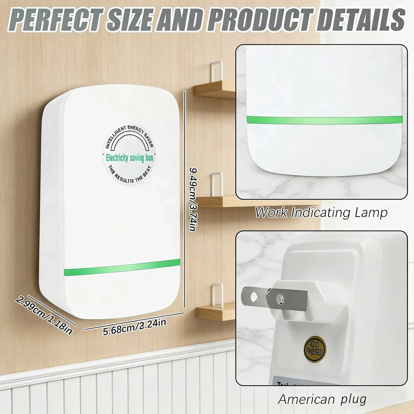Smart Energy Saver Box – Electricity Saving Device with Multi Plug Options