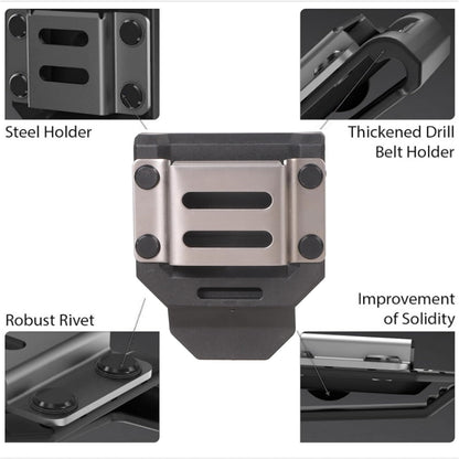 Heavy-Duty Tool Belt Organizer for Drills, Hammers & Tape