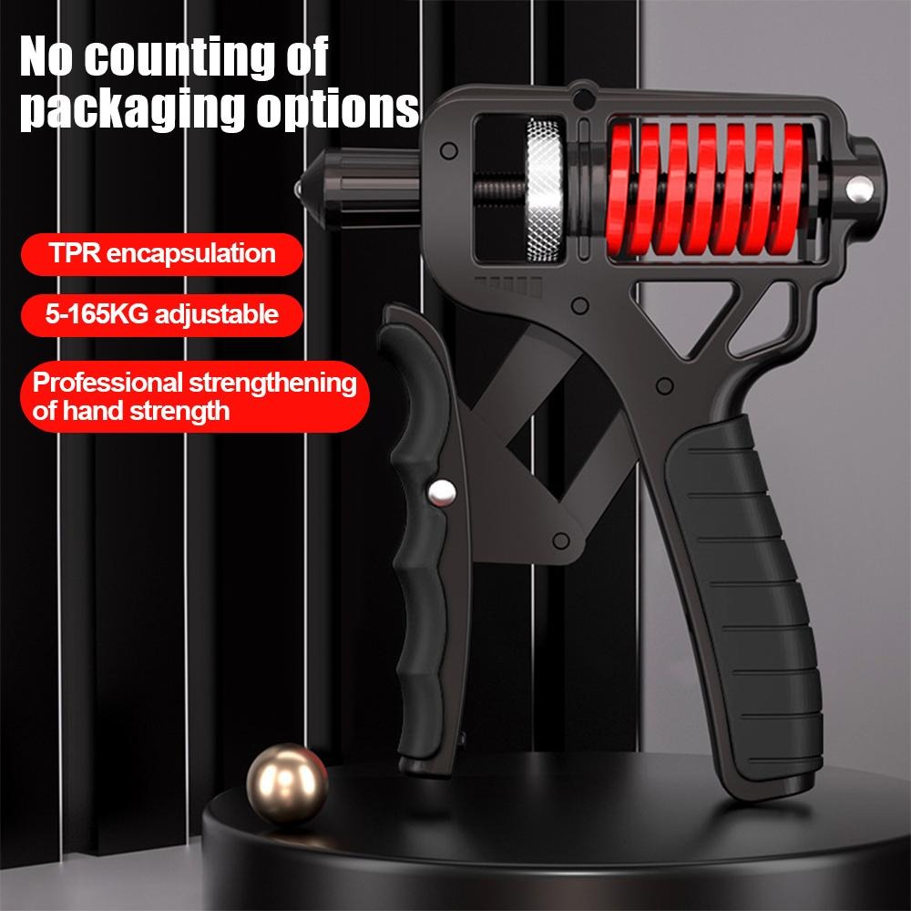 Adjustable Hand Grip Strengthener 11-364 lbs – Digital Counter, Forearm Trainer