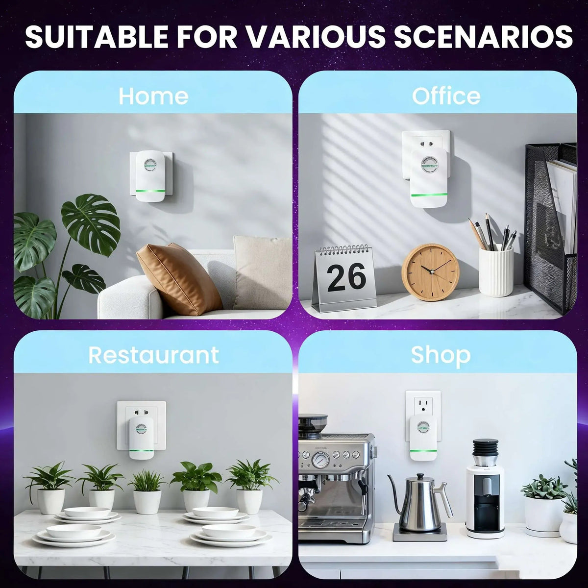 Smart Energy Saver Box – Electricity Saving Device with Multi Plug Options